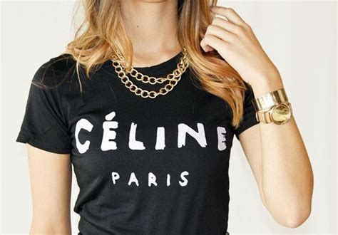 celine camiseta|CAMISAS Y TOPS MUJERES .